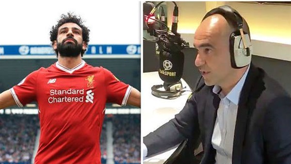محمد صلاح ومدرب بلجيكا