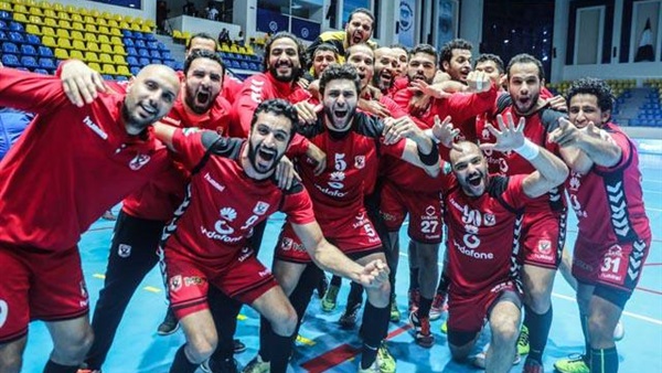 إحتفالات لاعبو الأهلي