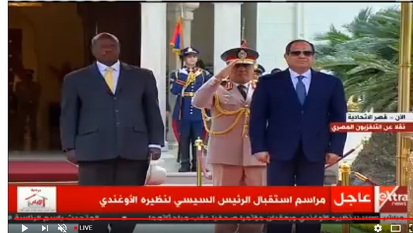 السيسي والرئيس الأوغندي