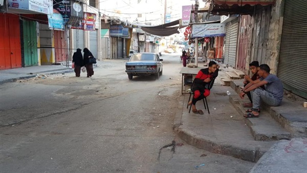 الإضراب في قطاع غزة