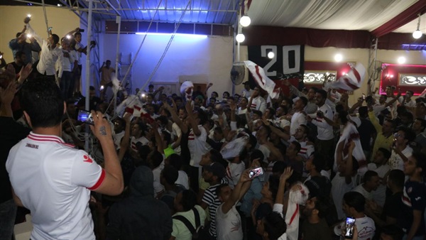 احتفالات جمهور الزمالك