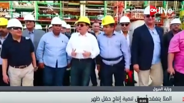 وزير البترول يتفقد