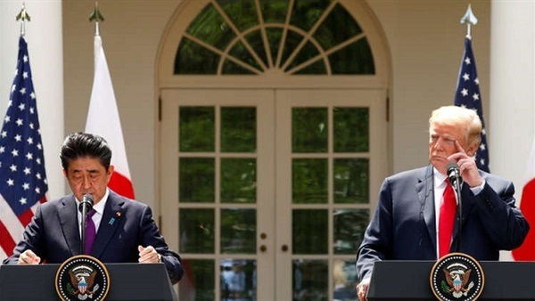 دونالد ترامب و شينزو
