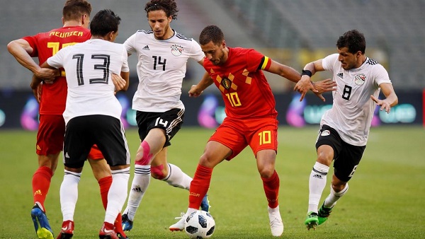 مصر وبلجيكا في المباراة