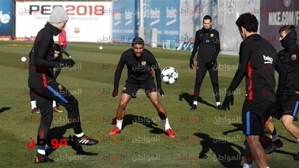 تدريبات فريق برشلونة