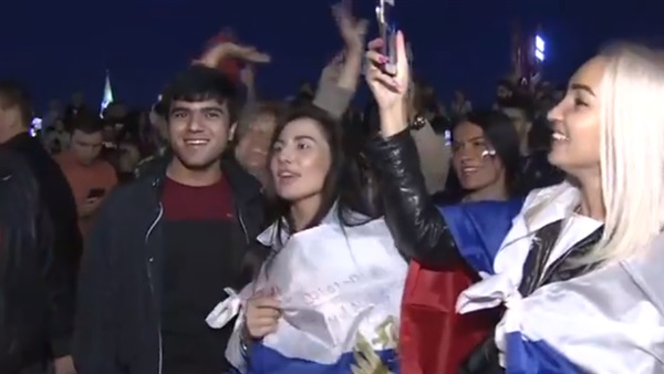 فرحة الجماهير الروسية