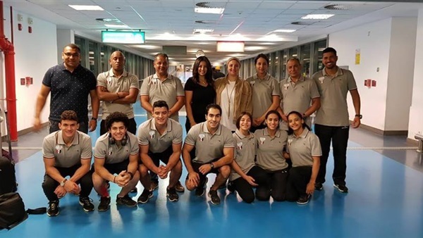 بعثة الجمباز فى دورة