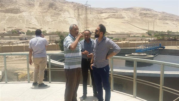 لجنة لتفقد محطة معالجة