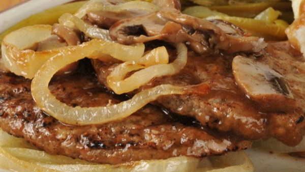 ستيك بالبصل لغداء