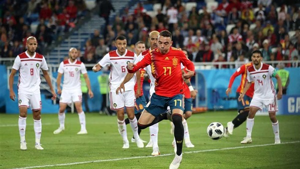 مباراة اسبانيا والمغرب