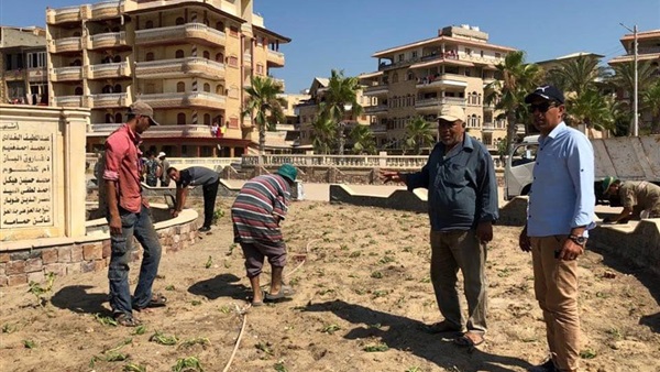 تطوير حدائق جمصة