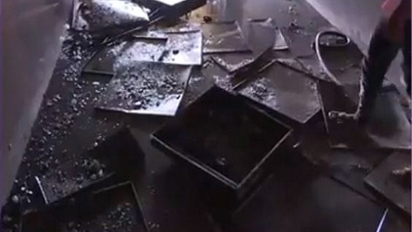 حريق مستشفى الحسين