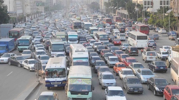 إزدحام مروري مكثف