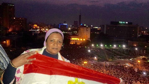 نجلاء أبو المجد أثناء