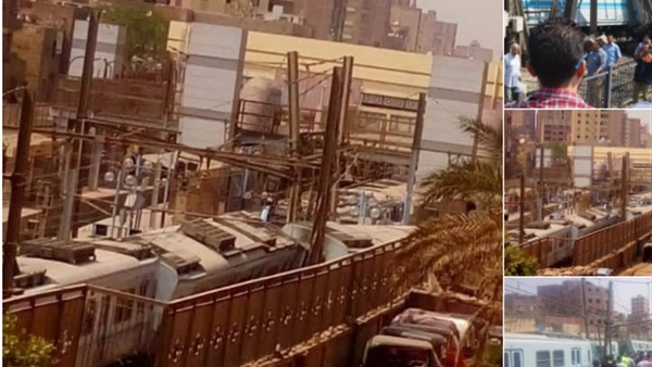 انقلاب احدعربات المترو