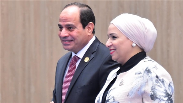 الرئيس السيسي وحرمه