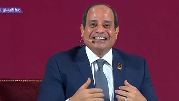 السيسي أثناء تعليقه