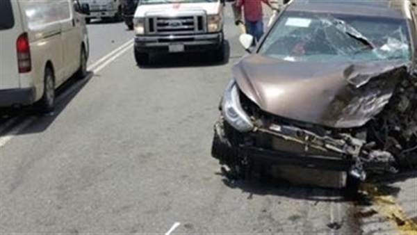 حادث تصادم بطريق