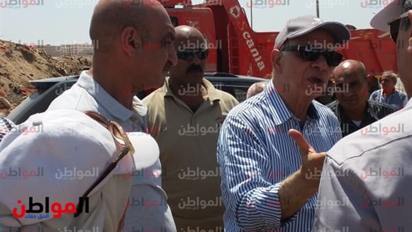 محافظ الجيزة اثناء
