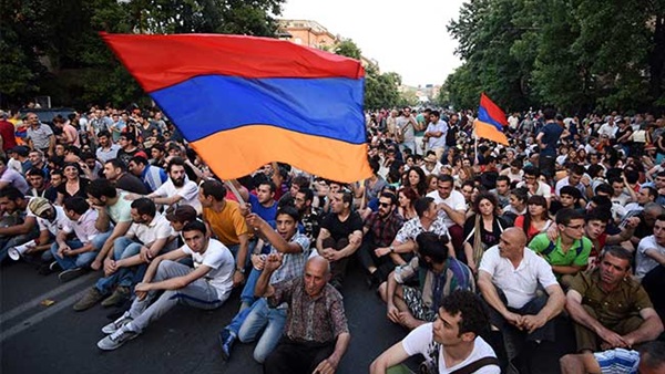 التظاهرات في ارمينيا