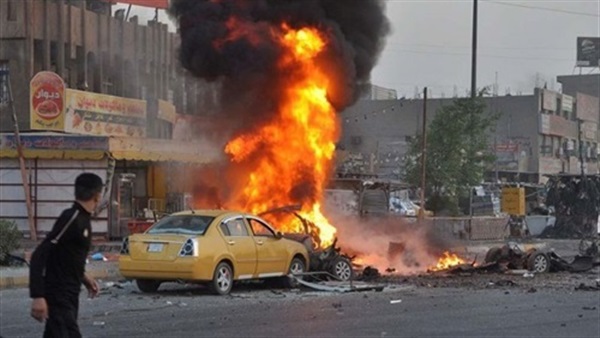 لحظة انفجار العبوة