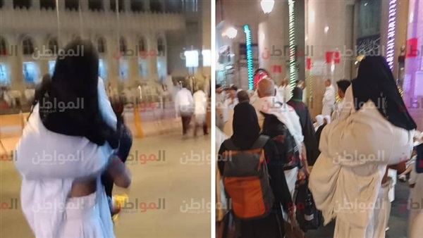 حاج يحمل أمه