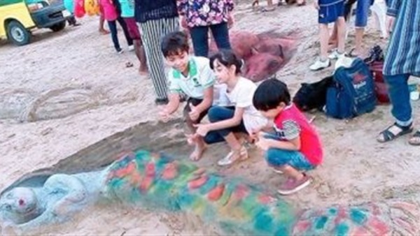 شواطئ دمياط تتزين