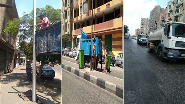 متابعة أعمال النظافة
