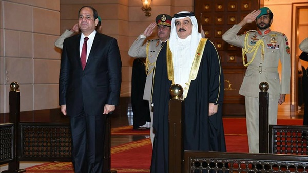 السيسي مع ملك البحرين