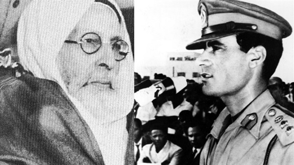 معمر القذافي والملك