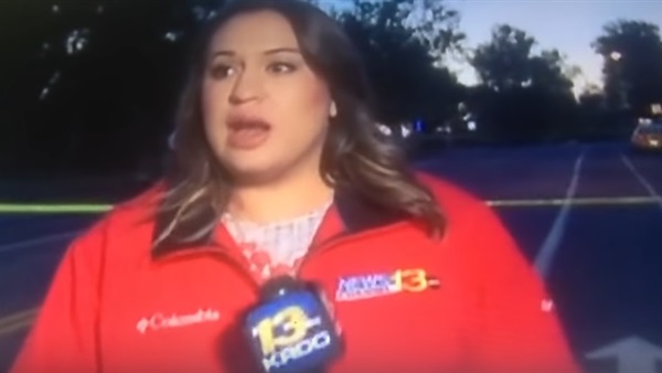 مذيعة نجت من الموت