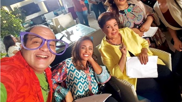 شريف باهر وأسرة عمل