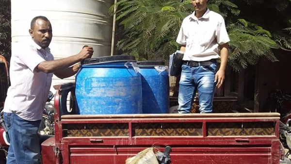 ضبط 3 طن لبن غير