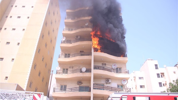 حريق داخل شقة سكنية