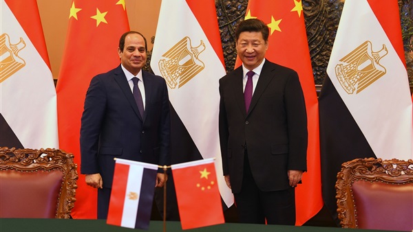 الرئيسين المصري والصيني