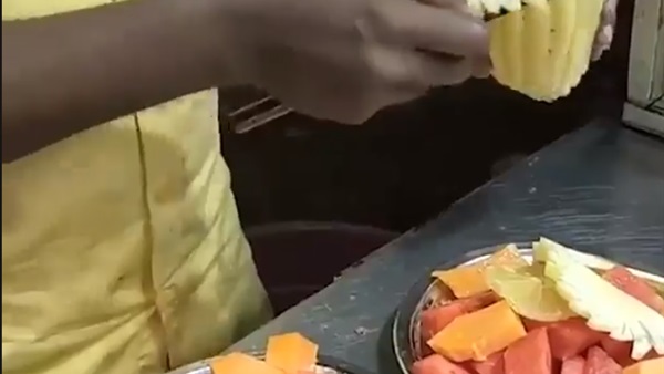 تقطيع الفواكهة