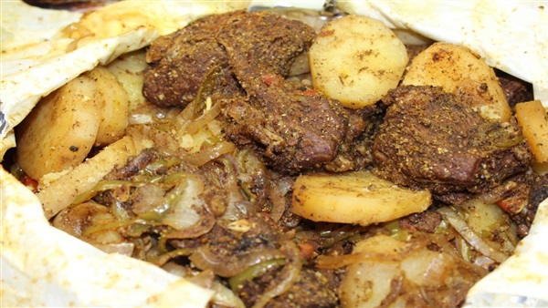 طريقة عمل ورقة لحمة