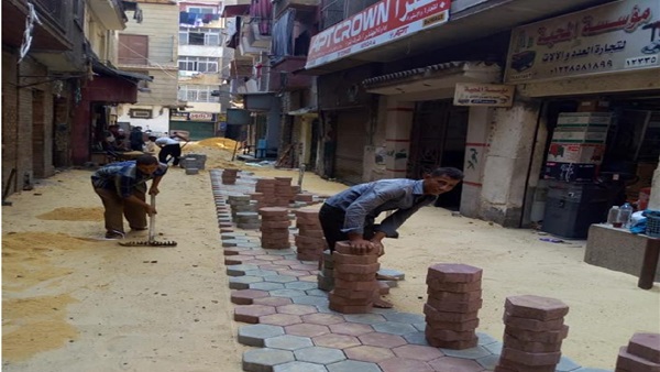 اصلاح الطرق بحى الازبكية