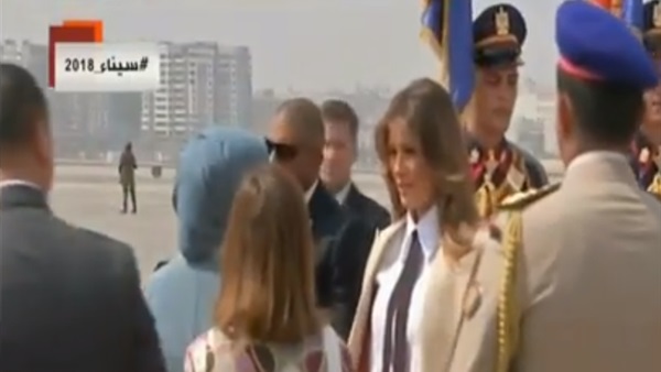 حرم السيسي تستقبل