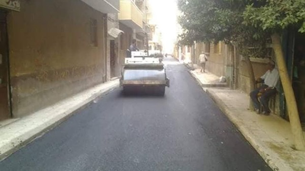 رصف شوارع مدينة طنطا