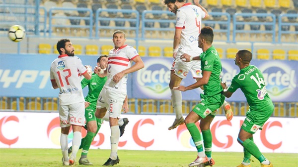 جانب من مباراة الزمالك