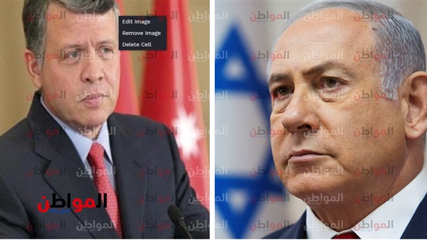 نتنياهو والملك عبد