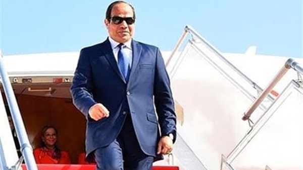 الرئيس السيسى يغادر