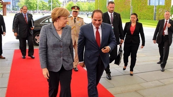 الرئيس السيسي وميركل