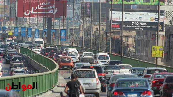 زحام مروري أعلى كوبري