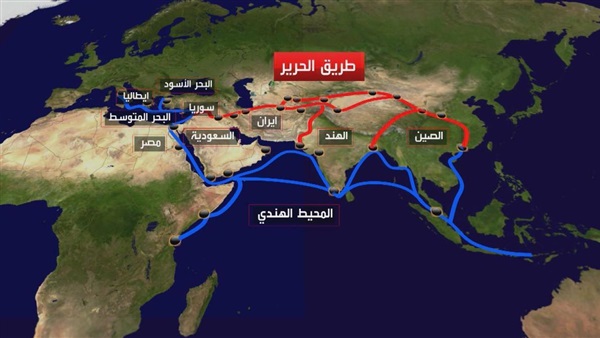 ربط مصر والعرب بالصين