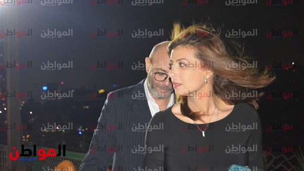 عادل أديب مع زوجته