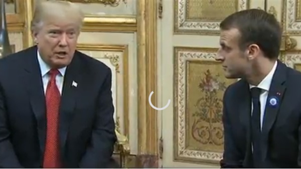 ترامب وماكرون 