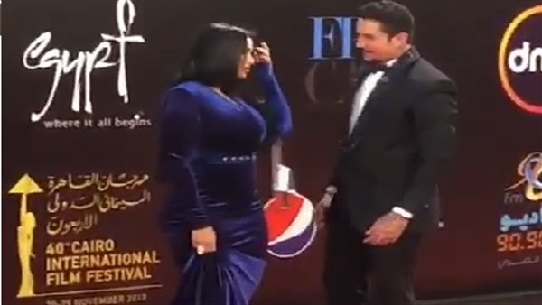 احمد الفيشاوى وزوجته