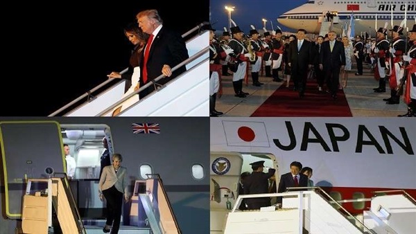 وصول بعض قادة العالم